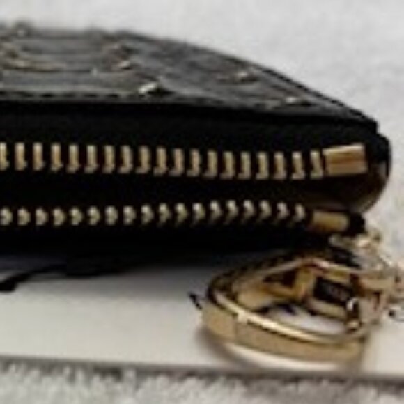 Brahmin "Britt" Onyx Melbourne leather zip close utility/coin purse NWT - Picture 8 of 10